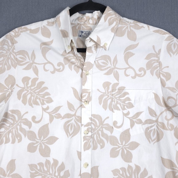 Avanti Hawaiian Shirt Men XL Tropical Floral Short Sleeve Button Up Beach Cruise - Picture 8 of 9
